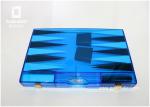 Wholesale Creative Black White Printing Clear Crystal Acrylic Chess Set