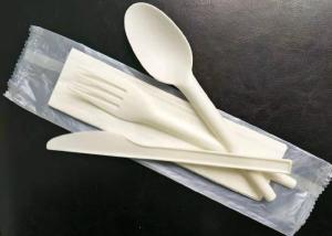 Quality Compostable Wrapper Knife Fork Spoon Napkin CPLA Cutlery wholesale
