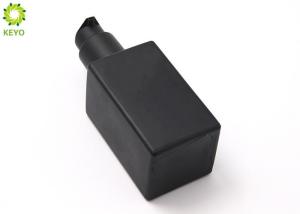 Quality Matte Black Flat Shoulder Glass Pump Bottles 4 OZ For Foundation / Lotion wholesale
