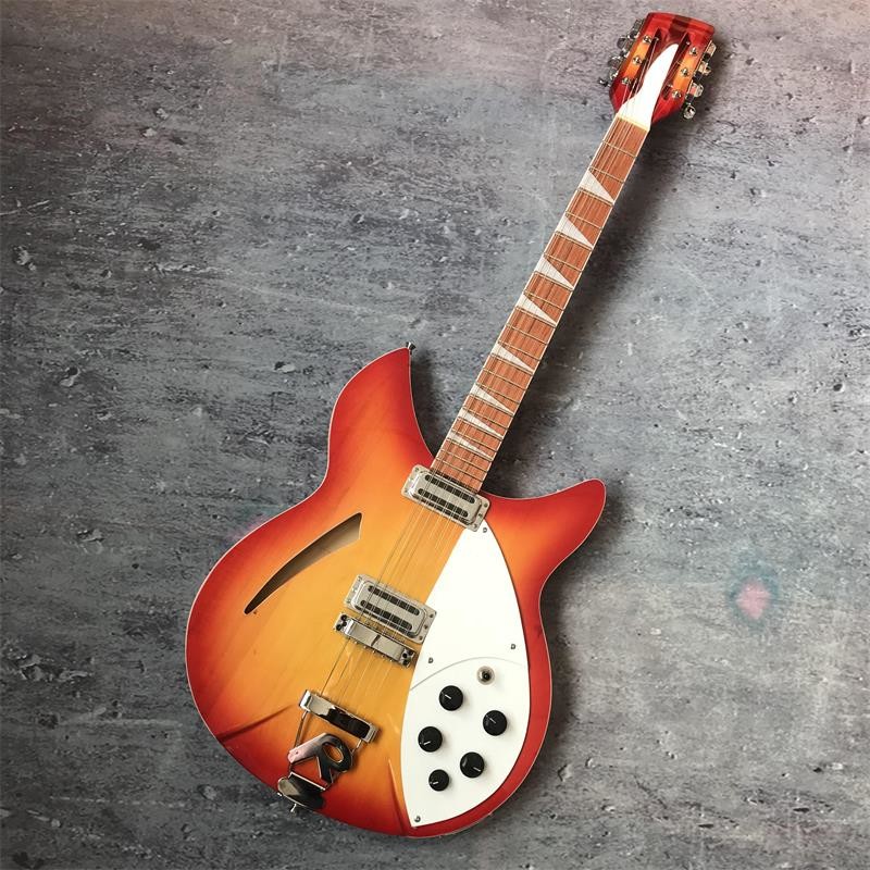 12-strings 360 electric guitar, with two outputs, lacquered sheen on the mahogany fingerboard