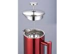 1000ml 34oz Red Color Paint Double Wall Stainless Steel French Press With Extra