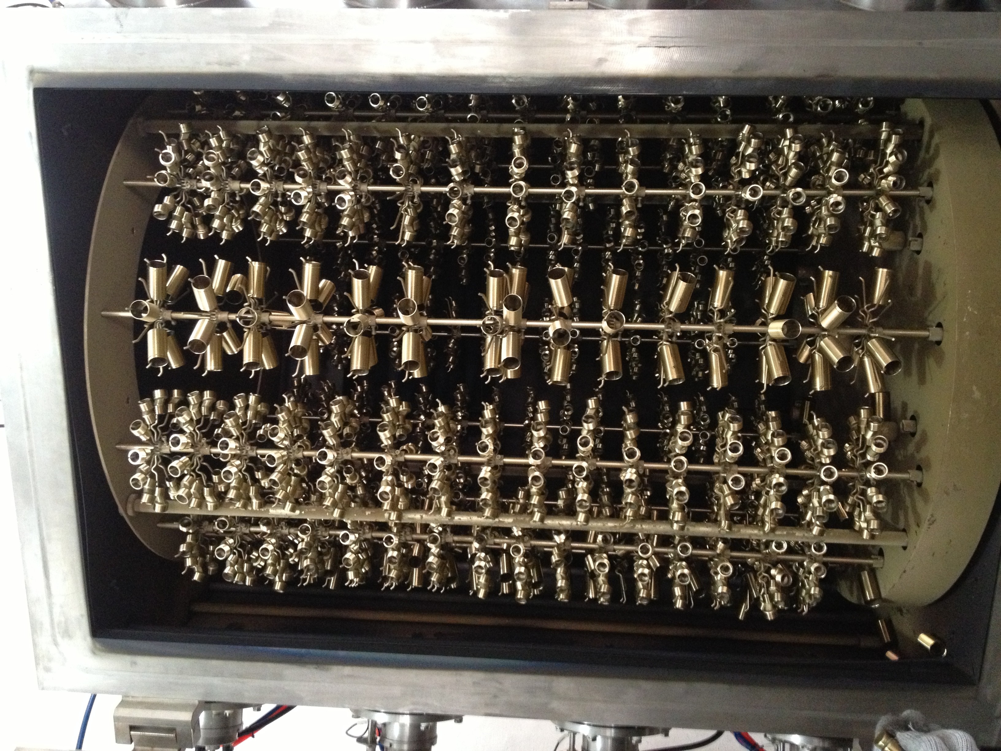 Bright Metallic Gloss Stainless Steel Hardware Accessory PVD Gold Coating Titanium Nitride Coating Machine