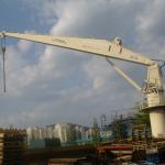 Marine Hydraulic Deck Crane Offshore Stiff Boom Crane Straight Arm Slewing