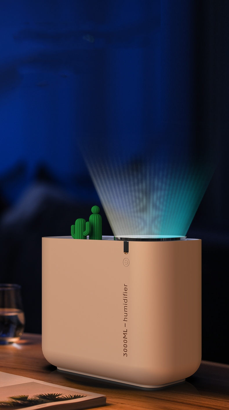 3000ML Dual Spray Ultrasonic Atomizer Large Capacity Home Office Air Humidifier Cool Mist Maker