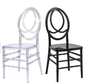 Quality OEM Acrylic Resin Phoenix Chair Modern White Resin Chiavari Chairs wholesale
