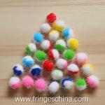 Wholesale Colorful Glitter DIY Pom Pom Ball For Costume Christmas Decoration