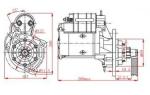 Landini Tractor Starter Motor , Magneti Marelli Starter Motor 10t Teeth