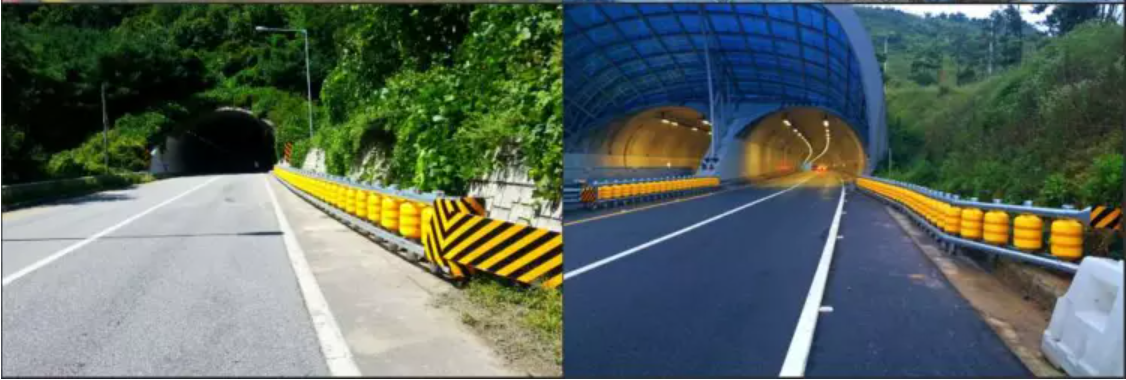 Road Safety Rotary Guardrail EVA/PU Foam Drum Barrel with ISO9001 2008 Certification