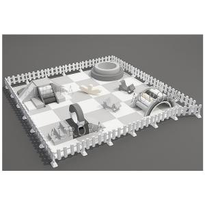 Quality Soft Play Area Kids Grey And White Soft Play Equipment Party Play Games For Party Hire wholesale