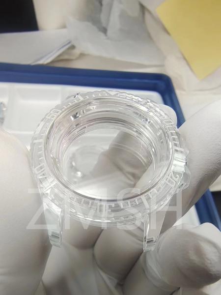 Transparent / Blue / Green Round Square Oval Sapphire Watch Case Durability