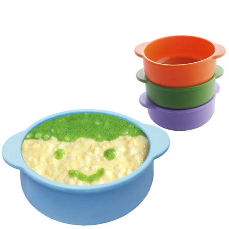 Food Grade Silicone Kids Bowls And Spoons Cute Silicone Baby Feeding Tool Soft Safe Silicone Baby Spoons And Bowl