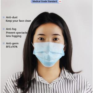Quality 17.5 * 9.5 Cm 3 Layers Health Germ Protection Disposable Surgical Masks wholesale