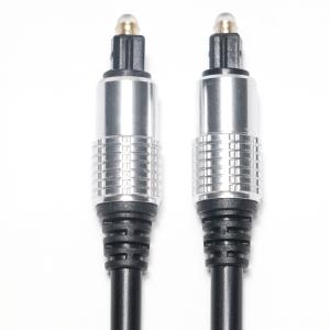 Quality Toslink Audio Cable Black PVC OD5.0 Aluminum Shell Plated Gold Ports HiFi Sound Factory Outlet For Amplifier Soundbar wholesale