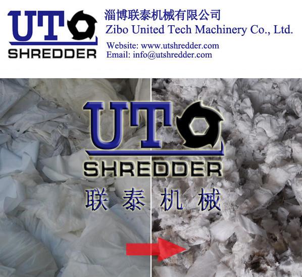 automatic textile shredder - fiber recycling, woven fiber, cloth shredder,