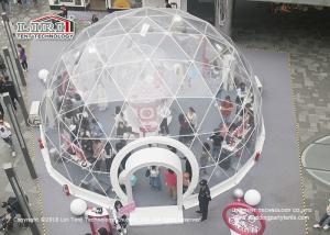 Quality Lightweight Exhibition Geodesic Dome Tents With Clear PVC Roof Cover wholesale