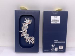 Quality Wedding Silver Fashion Jewellery Earrings Rhinestone Diamond Geometric wholesale
