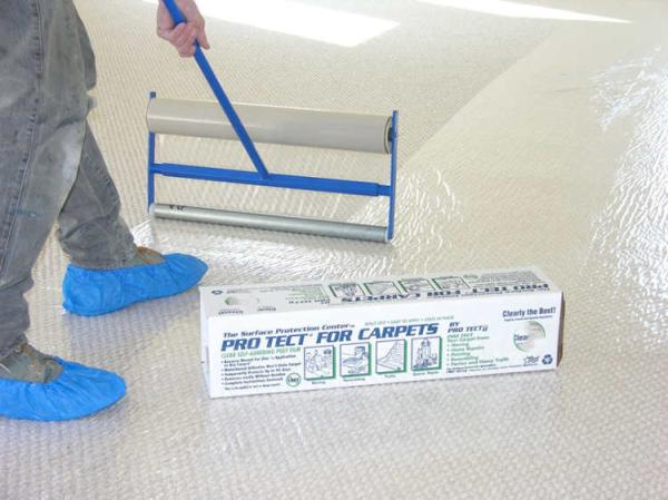 50-150 Microns Adhesive New House Decorating Paint Protection Film Rug