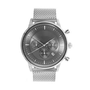 Quality Light Grey Face Stainless Steel Wrist Watch , Mens Stainless Steel Chronograph Watches wholesale