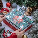 Custom Design Logo Christmas House Gift Kraft Paper Box With Lid with Gravnre