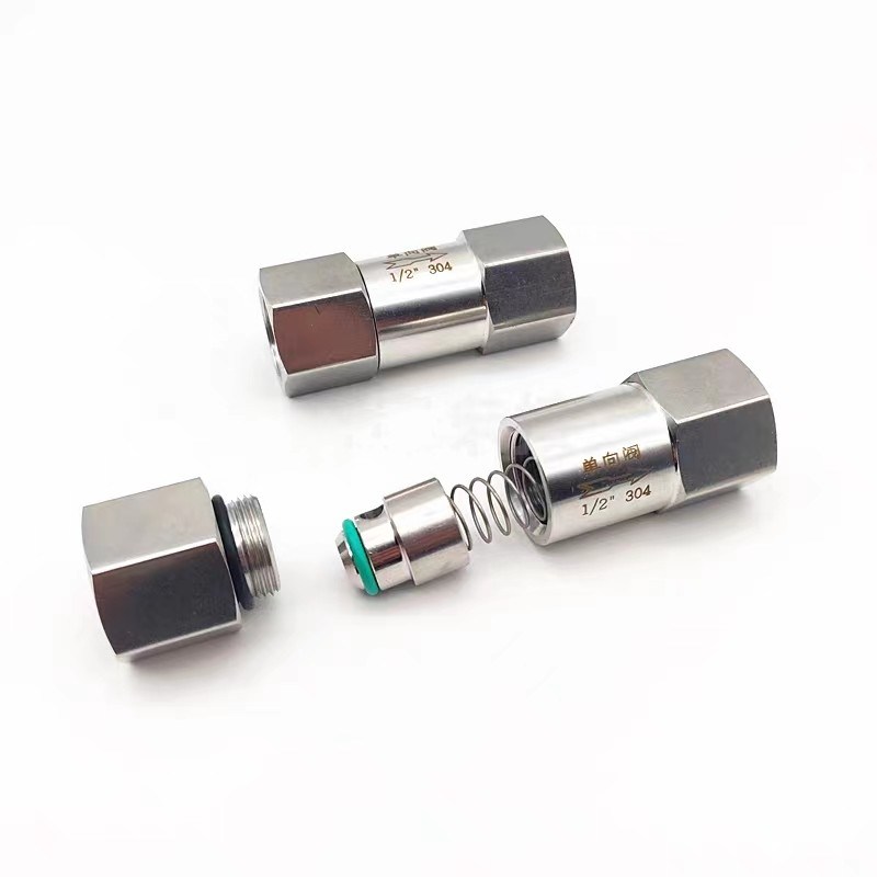 Female Thread Split Non-Return Valve 304 316 Stainless Steel with High Pressure