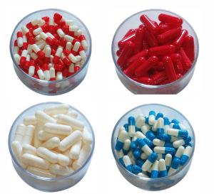 Quality Medical Empty Gel Capsules Size 1 / 2 Gelatin Capsules For Food Supplement wholesale