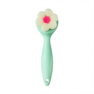 Quality Soft Bristle Portable Facial Cleansing Brush Plastic Handle wholesale