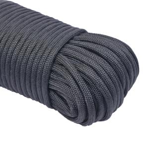 Quality 5mm Black 550 Paracord Rope And Carabiner 7 Strand Utility Cord For Camping And Survival wholesale