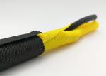 Flexible Braided Split Loom , Easy Bending Wrap Around Braided Sleeving