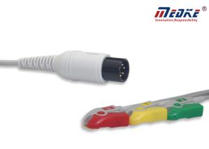 Quality 3 Leadwires IEC Pinch Undetachable Comen ECG Patient Cable wholesale