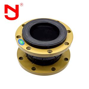 Quality Galvanized Steel End Fittings Single Sphere Rubber Expansion Joint 150 PSI wholesale