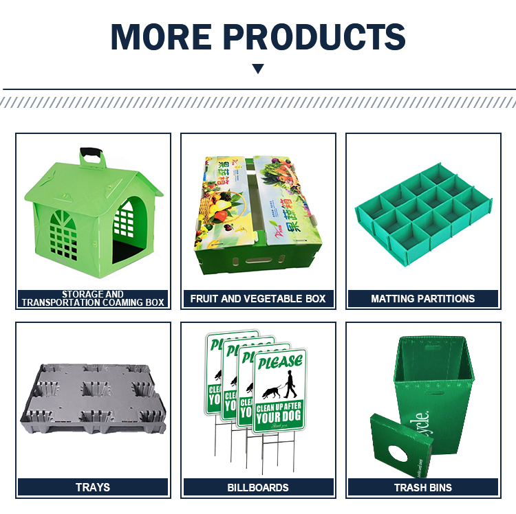 500kg Collapsible Plastic Coaming Box Coreflute Corrugated Crate