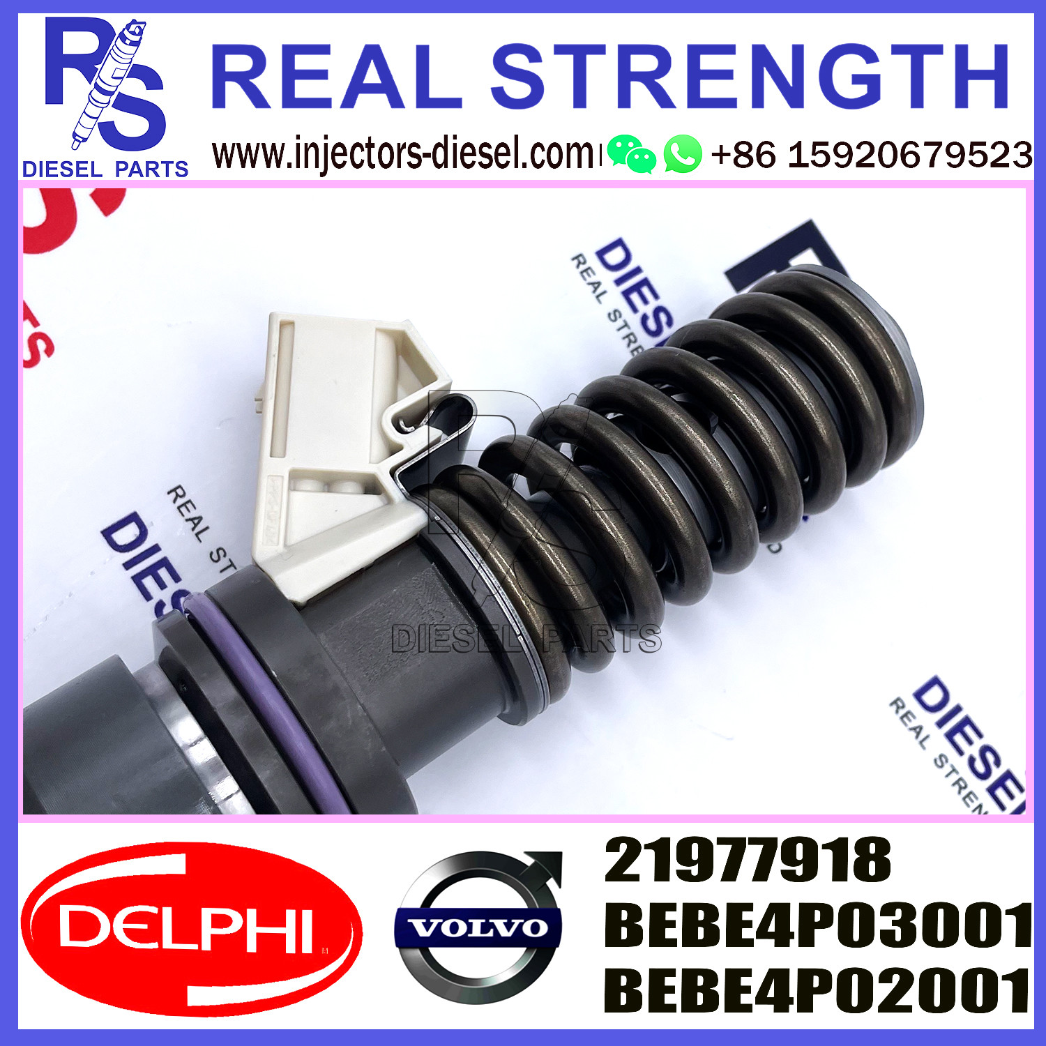 DELPHI 4pin injector 21977918 22254576 Diesel pump Injector V-O-L-V BEBE4P02001 BEBE4P03001 E3.27 for V-O-L-V MD13 EURO