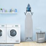 Large Storage Basket Metal Steel Wall Mount Ironing Board Organizer with Powder