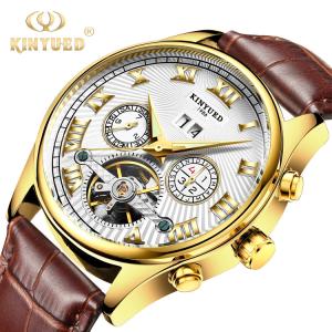 Quality Business Mechanical Skeleton Watch Power Reserve Automatic Skeleton Watches wholesale