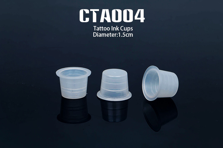 Plastic Tattoo Accessories Tattoo Color Ink Pigment Cups Small Middle Large Ink Caps