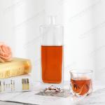 Glass Collar Custom 700ml 750ml 1000ml Square Wine Liquor Alcohol Bottle