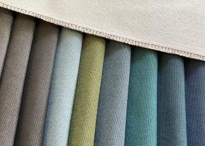 Quality 320gsm Linen Sofa Fabric Plain Dyed Moisture Wicking wholesale