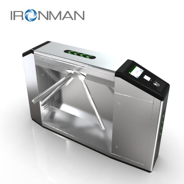 Office Buildings Three Arm Turnstile / Tripod Security Gates With RFID IC Cards