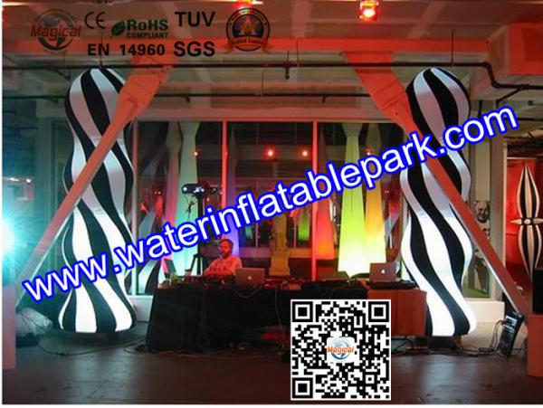 Lighting Inflatable Pillar Decoration Exterior Columns For Event