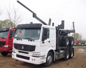 Quality Sinotruk Howo Wood Transport Log Truck With Trailer , Loading 40-60t wholesale