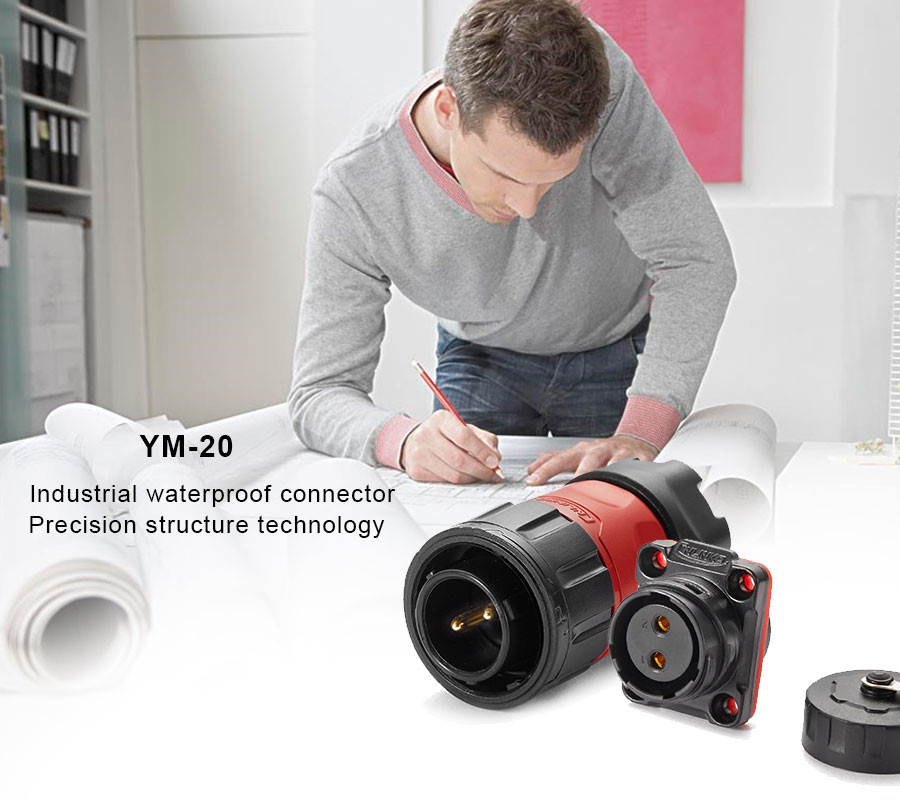 Light Weight M20 2/3/4/5/7/9/12Pins Soldering Cable Housing Insulation Bayonet Coupling Connector