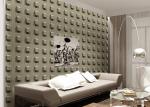 Square Pattern Modern Fashion Style 3d Wallpaper House Decor With Embossed