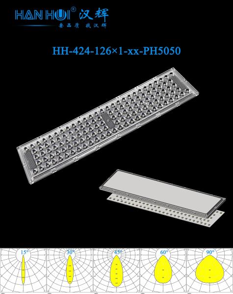 15°/30°/45°/60°/90° Available 126 In 1 5050LEDs 481×115×11.3mm Glare-Free