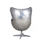 Alumium Covered Union Jack Aviator Egg Chair Vintage Antique