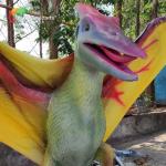 ISO 110VAC Realistic Dinosaur Animatronic Pterosaur Playground Equipment
