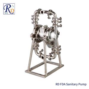 Quality RD-FDA 25 Sanitary Penumatic Chemical Diaphragm Pump For Food Pharmaceutical Industry wholesale