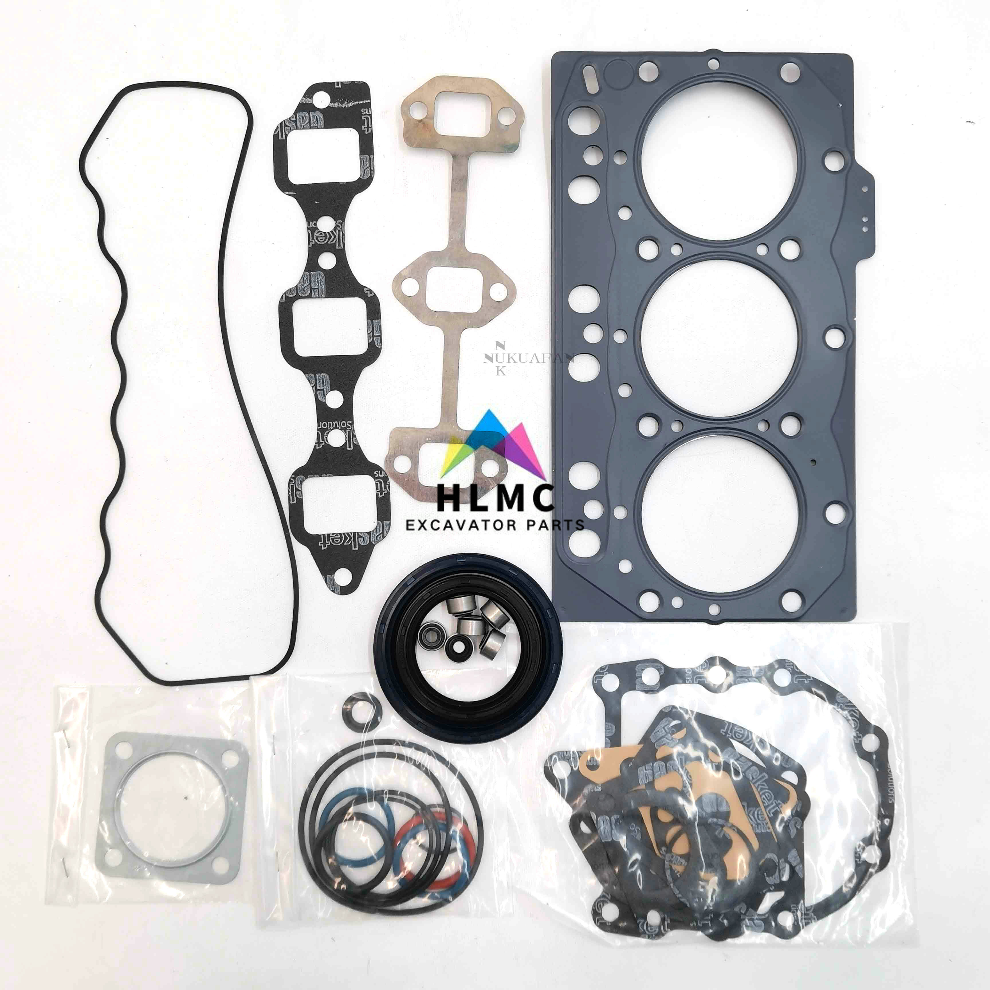 719822-92620 Yanmar Engine Parts 3TNE78 3TNE78A-YB 3TNE78A-YBB 3TNE78A-EYBB Overhaul Full Gasket Kit