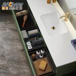 NO Faucet Lacquer Door Panel Desk Organizer Makeup Cabinet for Bathroom Vanity