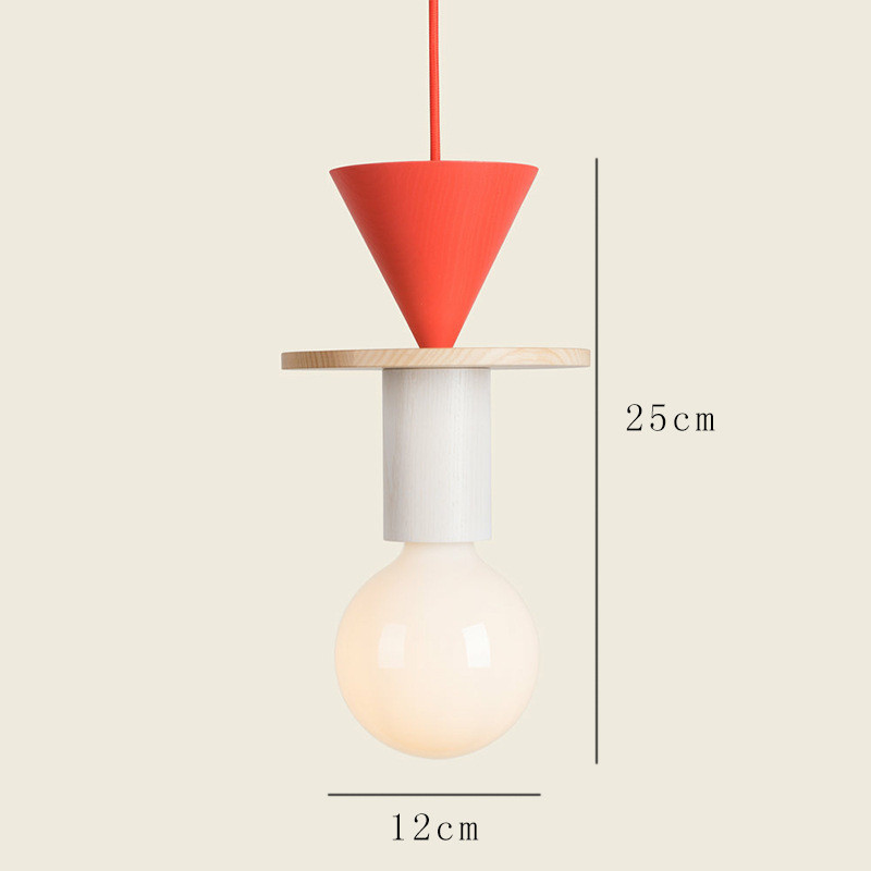 Nordic Lamp Wood LED Pendant Lights Kitchen Home Decor mini pendant lamp(WH-AP-595)