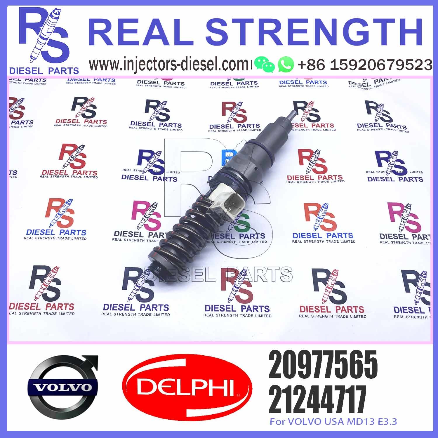 Diesel Fuel Injector 20977565 BEBE4FO1101 20582430 For V-O-L-V MD13 US07